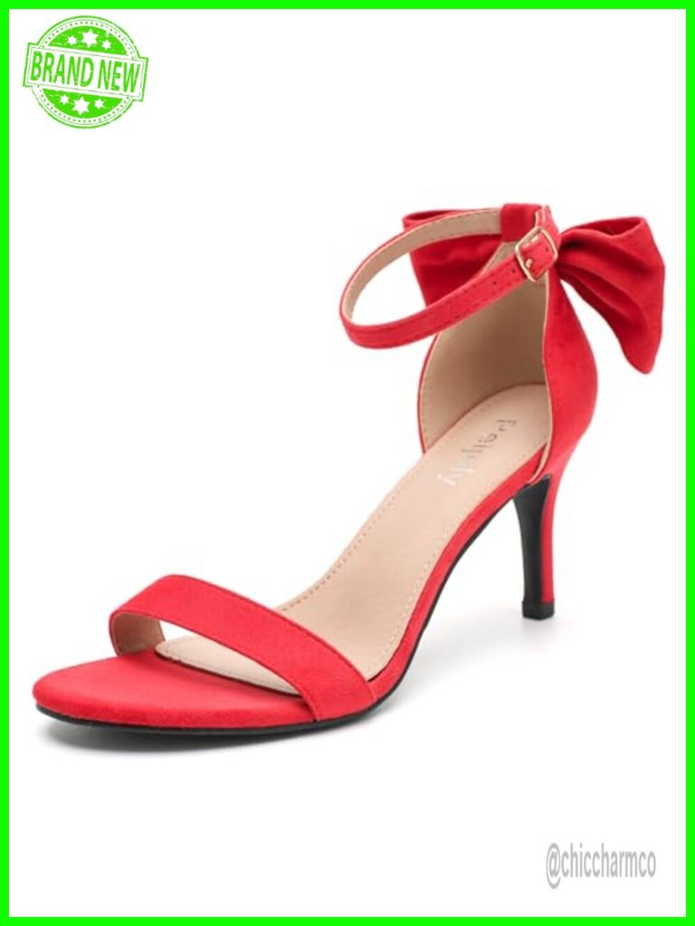 Bow Knot Ankle Strap Kitten Heel Sandals Open Toe Wedding Dress Shoes
